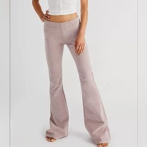 Free People We The Free Pull On Corduroy Kick Flare Pants in Sugar Maple Size 25